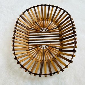 Wooden basket decor/ wall art